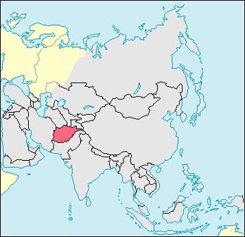 Afghanistan Location Map