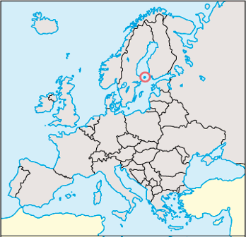 Aland Location Map
