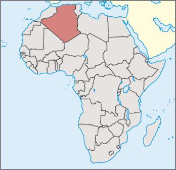Algeria Location Map