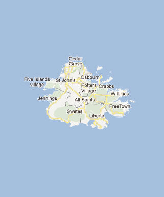 Antigua and Barbuda Map
