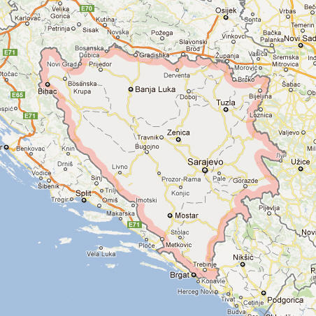 Bosnia and Herzegovina Map