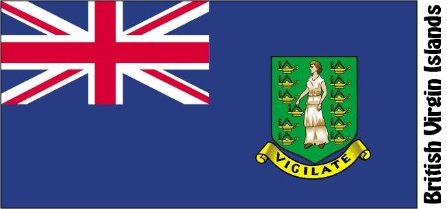 British Virgin Islands Country Flag