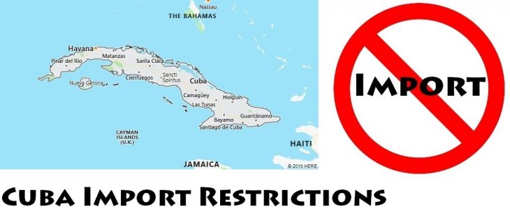 Cuba Import Regulations