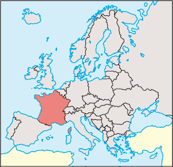 France Location Map