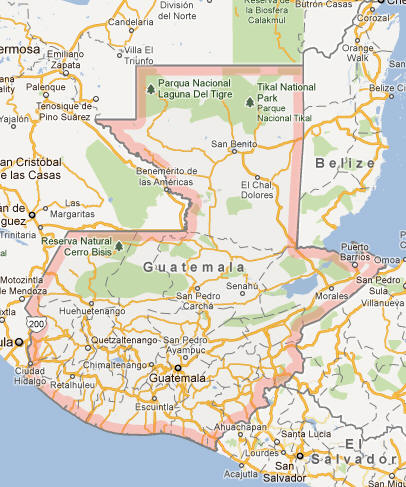 Guatemala Map