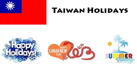 Holidays in Taiwan