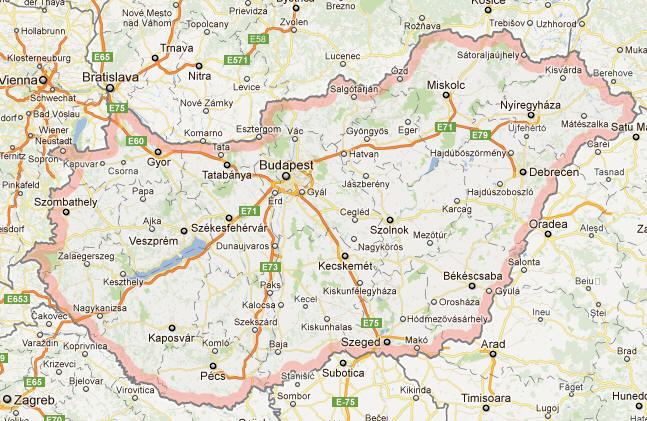 Hungary Map