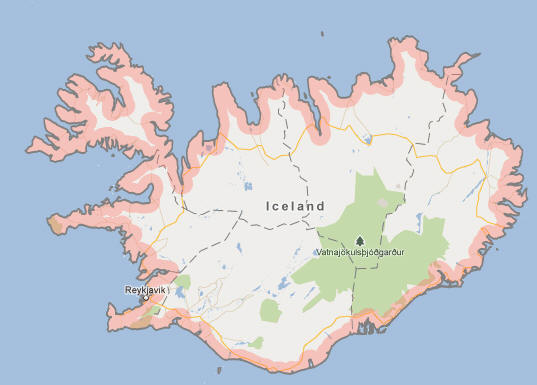 Iceland Map