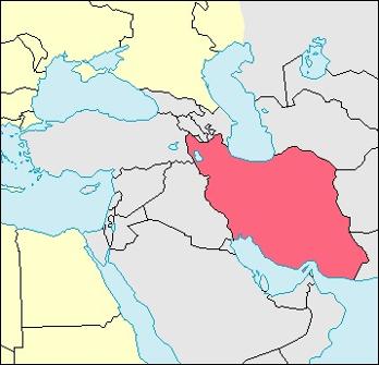 Iran Location Map