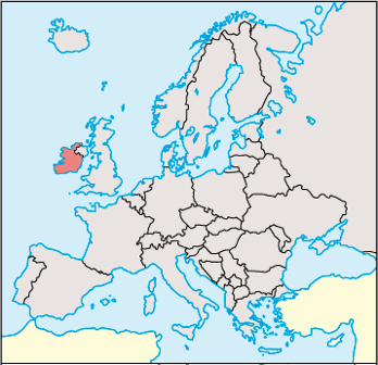 Ireland Location Map