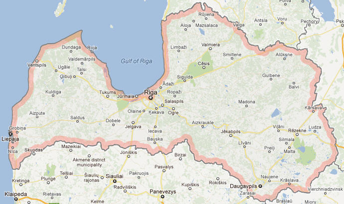 Latvia Map
