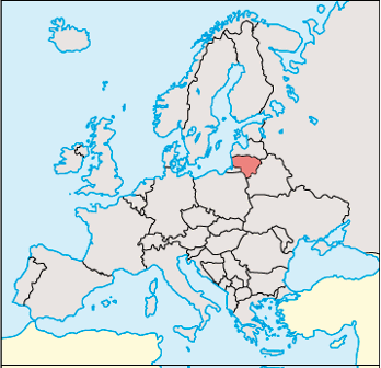 Lithuania Location Map