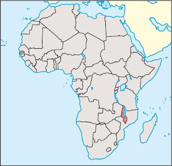 Malawi Location Map