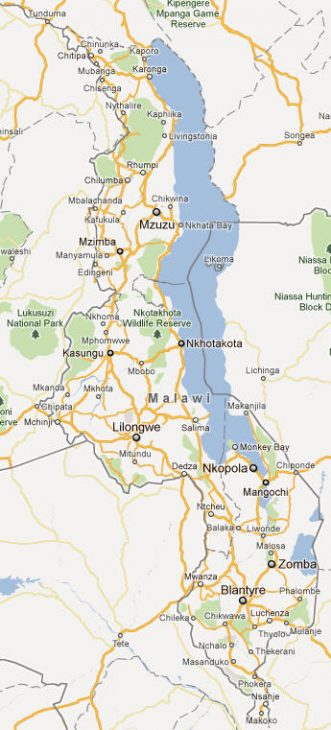 Malawi Map