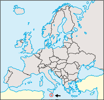 Malta Location Map