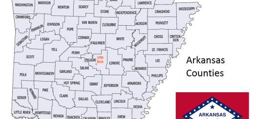 Map of Arkansas Counties