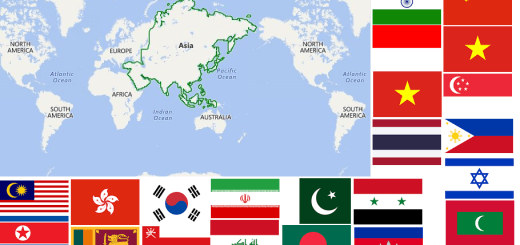 Map of Asian Countries