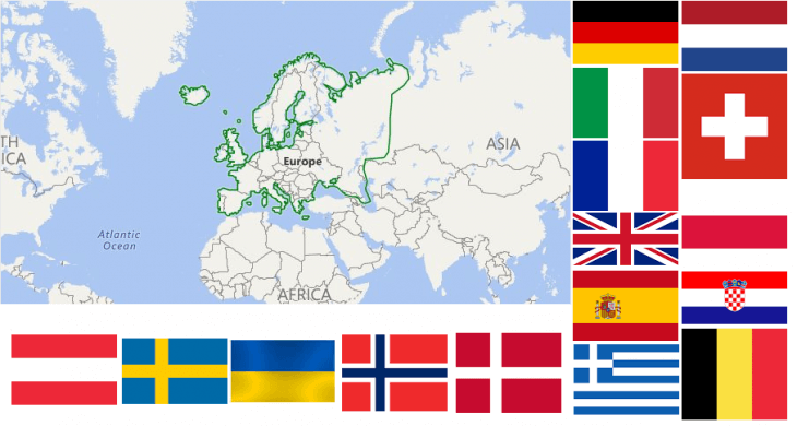 Map of European Countries