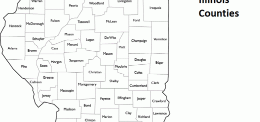 Map of Illinois Counties