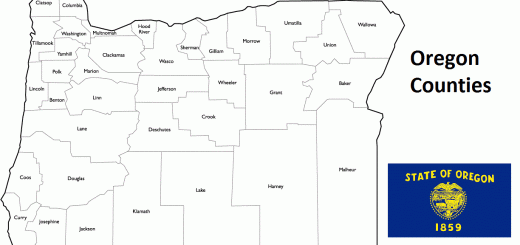 Map of Oregon Counties