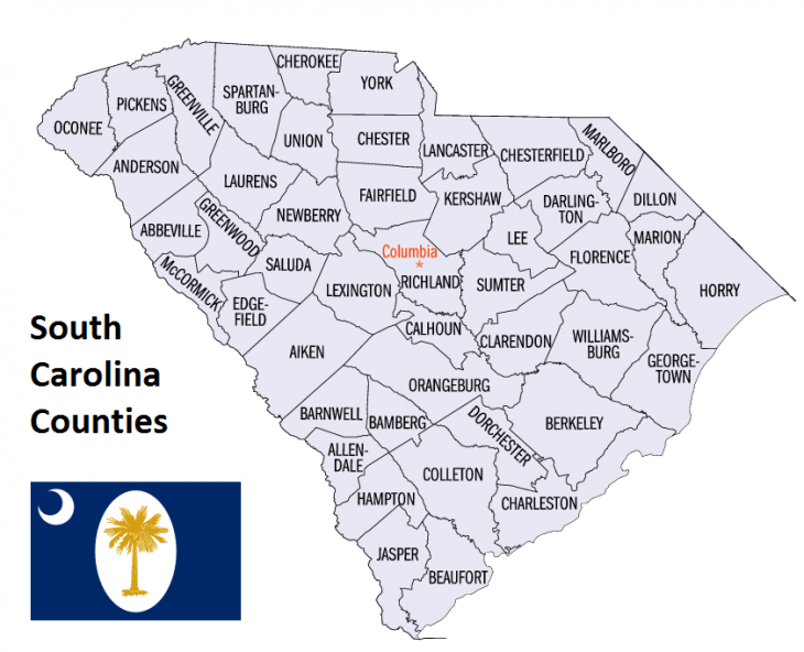 South Carolina Counties List