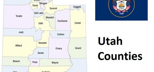 Map of Utah Counties