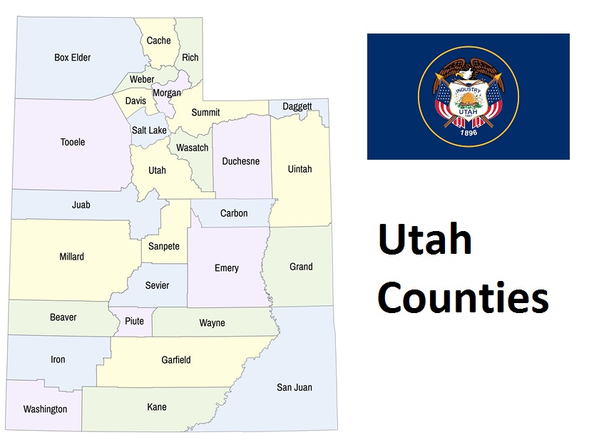 List Of All Counties In Utah Countryaah
