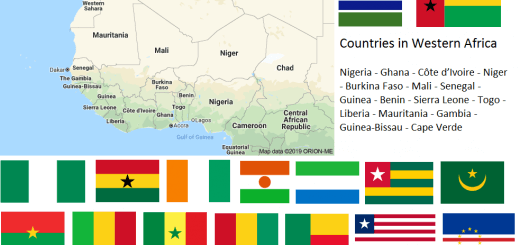Map of West African Countries