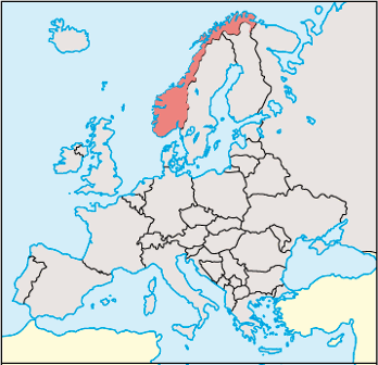 Norway Location Map