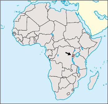 Rwanda Location Map