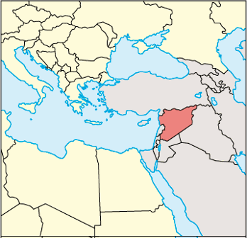 Syria Location Map