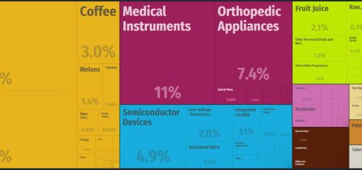 Top Products Exported by Costa Rica