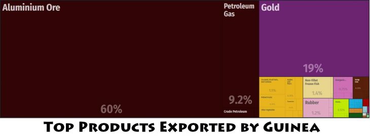 Top Products Exported by Guinea