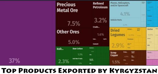 Top Products Exported by Kyrgyzstan