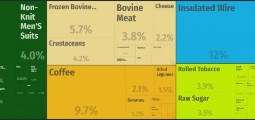 Top Products Exported by Nicaragua