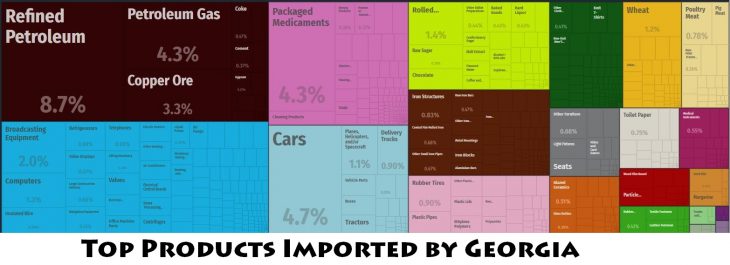 Top Products Imported by Georgia