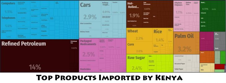 Top Products Imported by Kenya