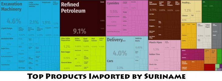 Top Products Imported by Suriname