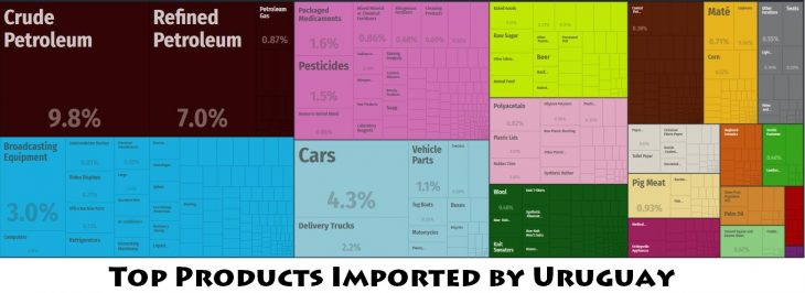 Top Products Imported by Uruguay