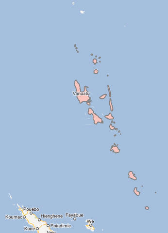 Vanuatu Map