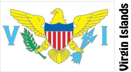 Virgin Islands Country Flag