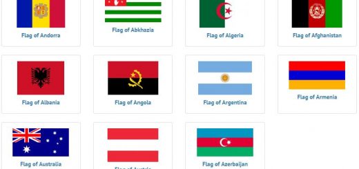 Flags of countries beginning with A