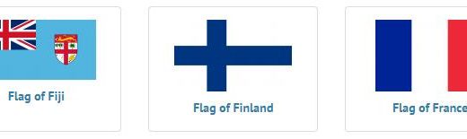 Flags of countries beginning with F