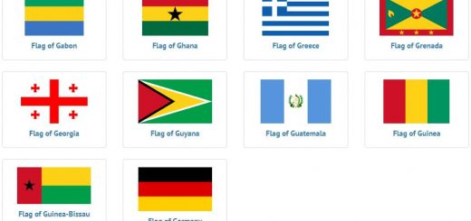 Flags of countries beginning with G