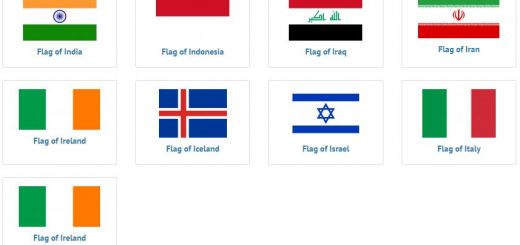 Flags of countries beginning with I