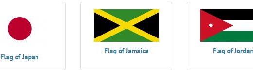 Flags of countries beginning with J