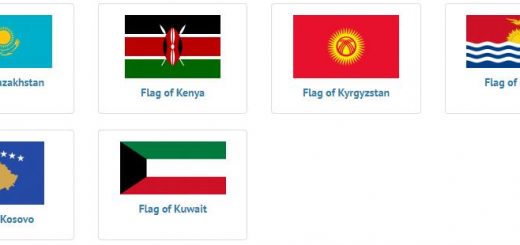 Flags of countries beginning with K