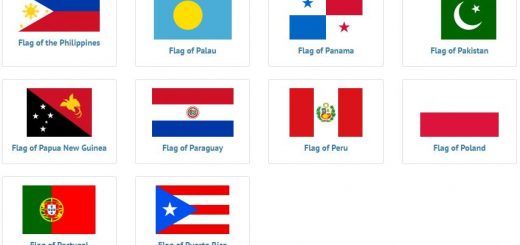 Flags of countries beginning with P