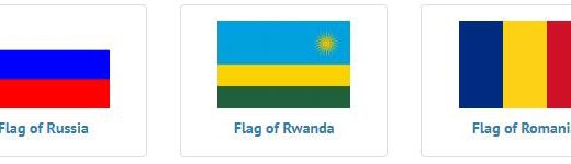 Flags of countries beginning with R