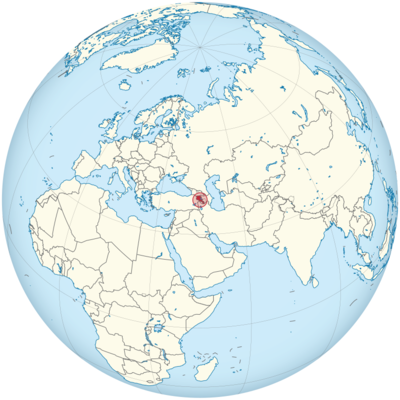 Armenia Location Map